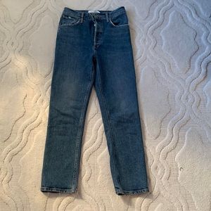 AGOLDE SIZE 26 Riley High Rise Cropped Straight Fit Jeans LIKE NEW- worn once!!!